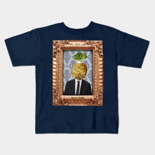 Celeriac Man in Vintage Frame Kids T-Shirt